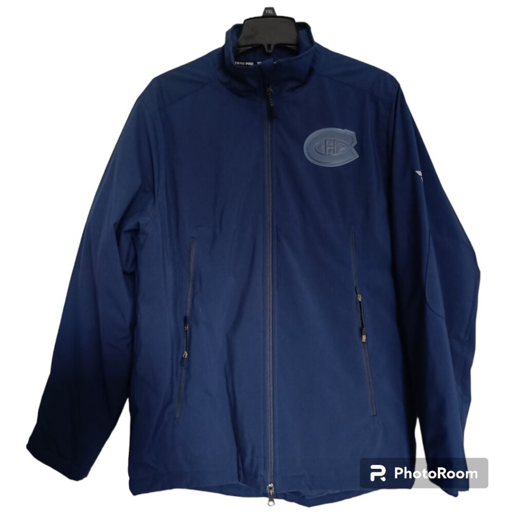 M🏒Montreal Canadiens Fanatics Branded Navy Pro Locker Full-Zip Jacket